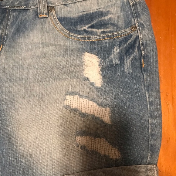 Bongo jean shorts size 15 blue denim distressed - Picture 5 of 11